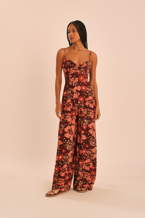 Macacao Floral Marrocan Estampado - foto 1