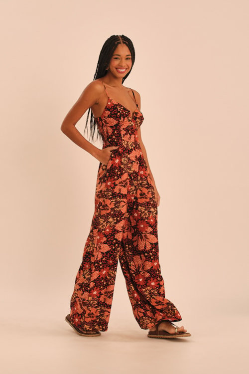 Macacao Floral Marrocan Estampado - foto 2