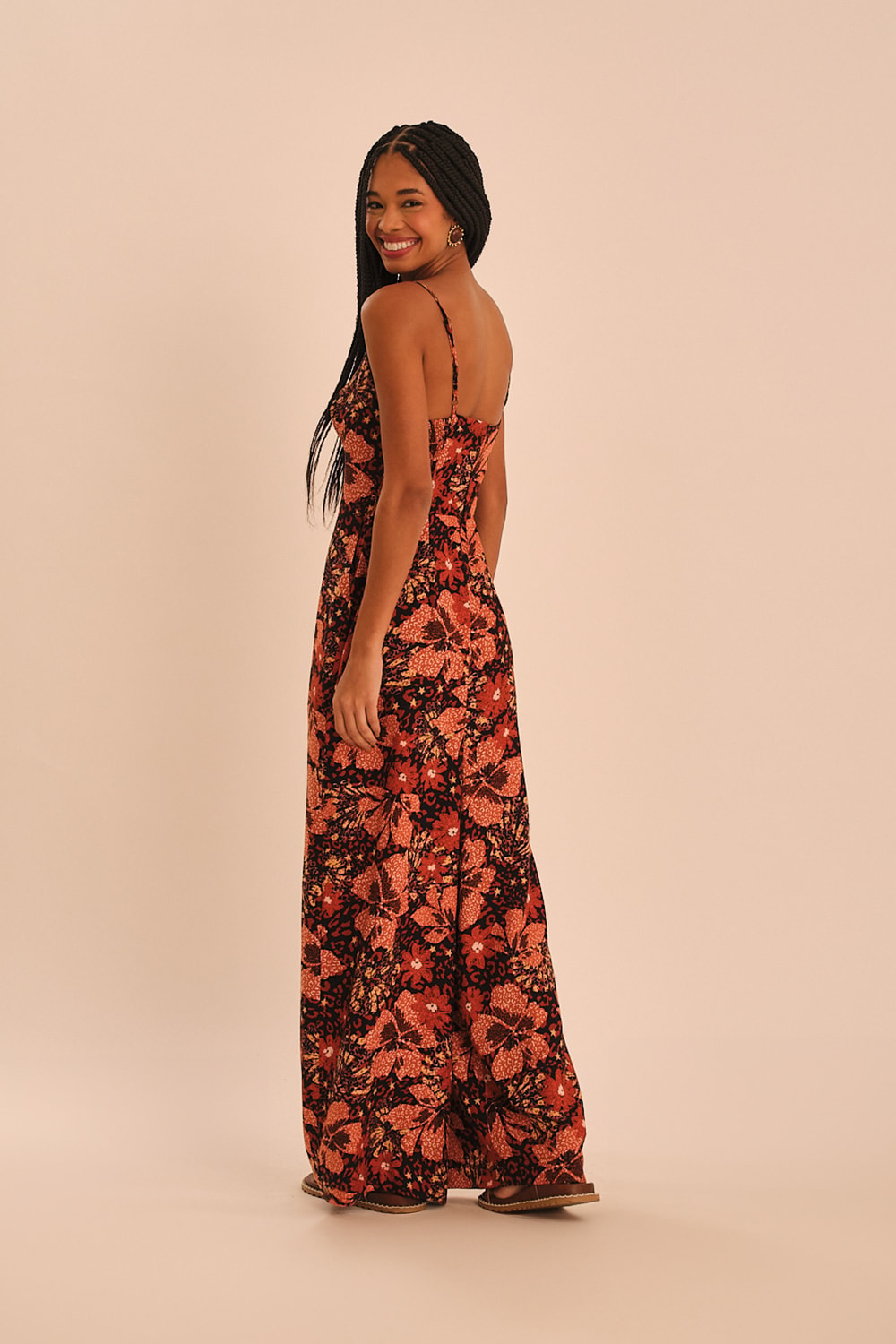 Macacao Floral Marrocan Estampado