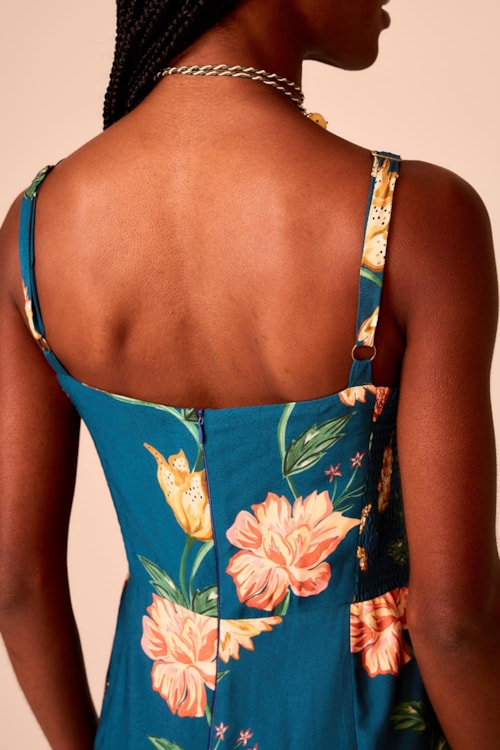 Macacão Floral Noturno Estampado - foto 4