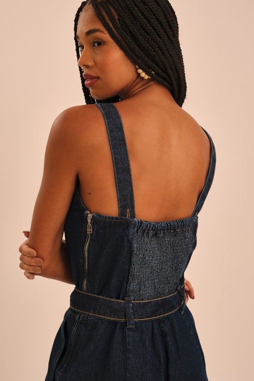 Macacao Jeans Cargo Jeans - foto 3