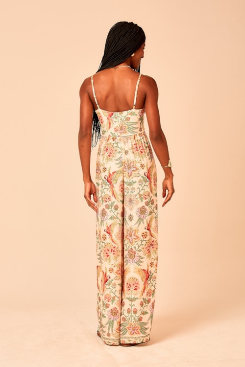 Macacao Pantalona Estampa Selva Estampado - foto 5