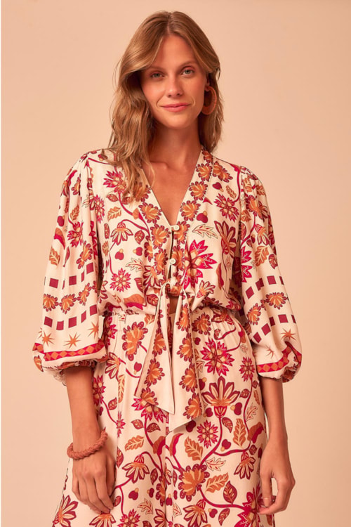 Macacão Pantolona Alba Estampado - foto 4
