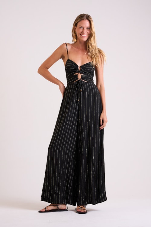 Macacao Stripe Preto - foto 1