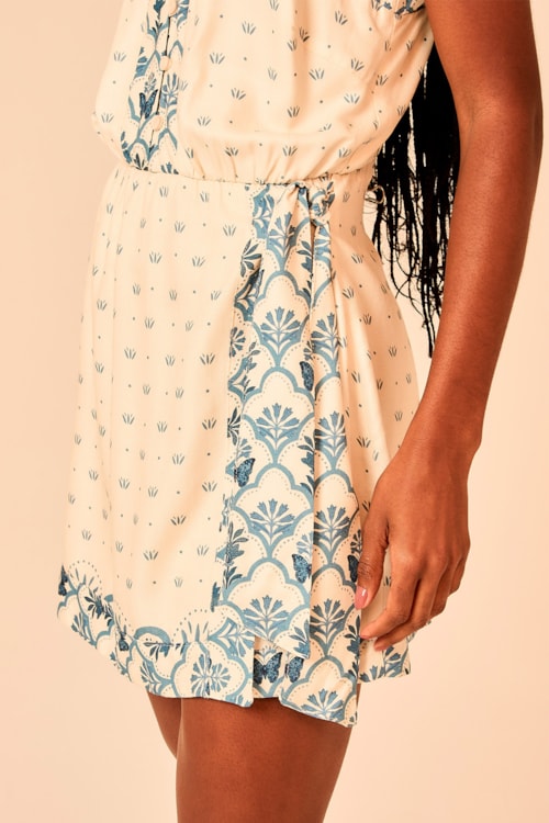 Macaquinho Boho Blue Estampado - foto 5