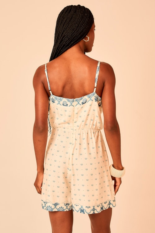 Macaquinho Boho Blue Estampado - foto 6