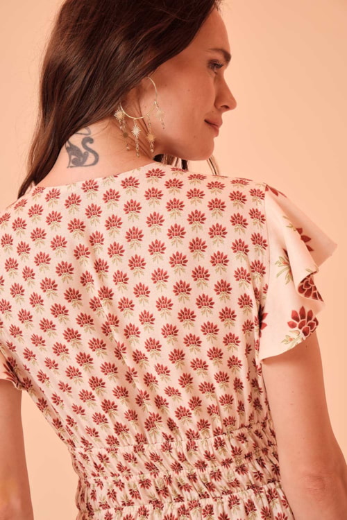 Macaquinho Flor Batik Estampado - foto 6