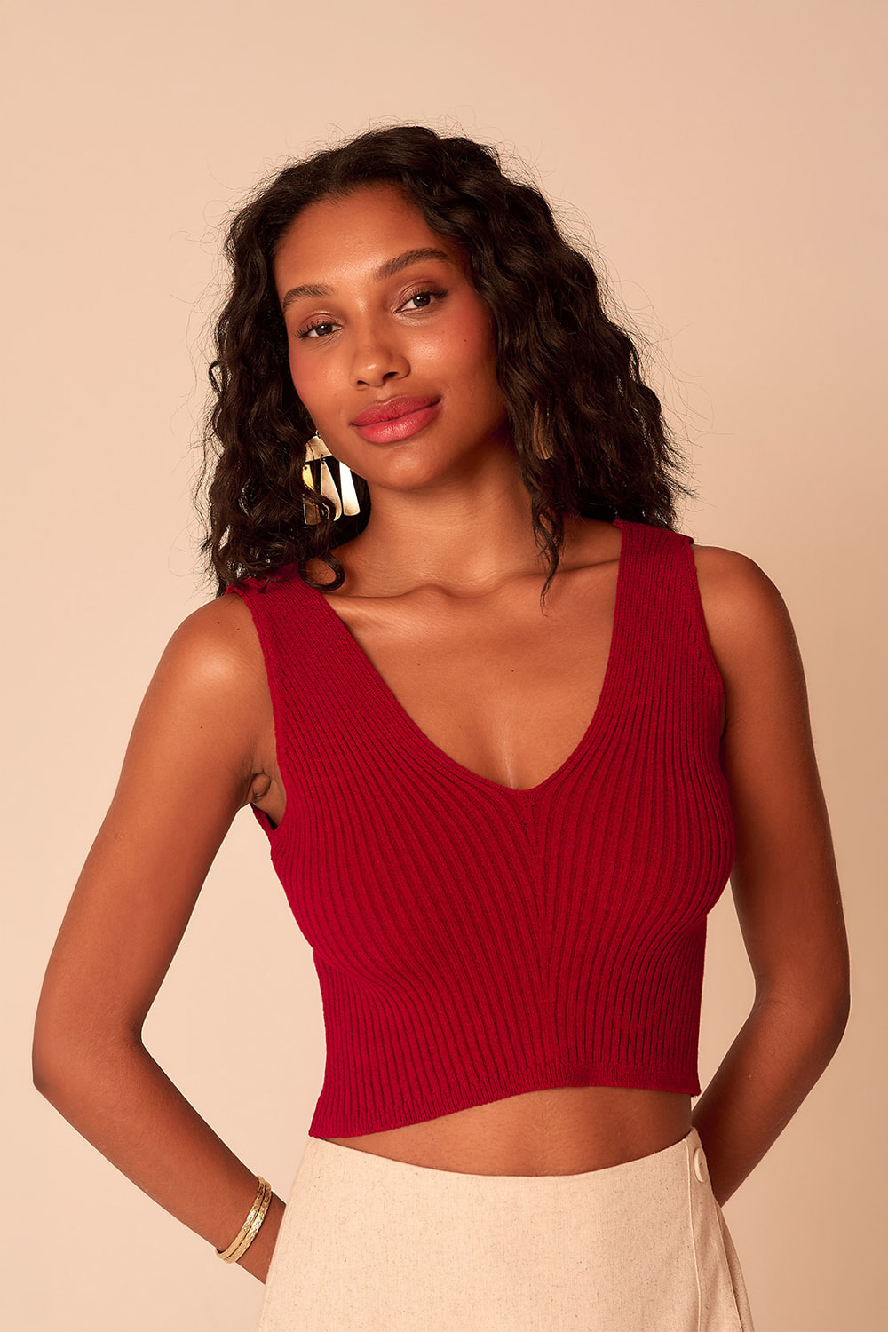 Regata Tricot Dunas Vermelho
