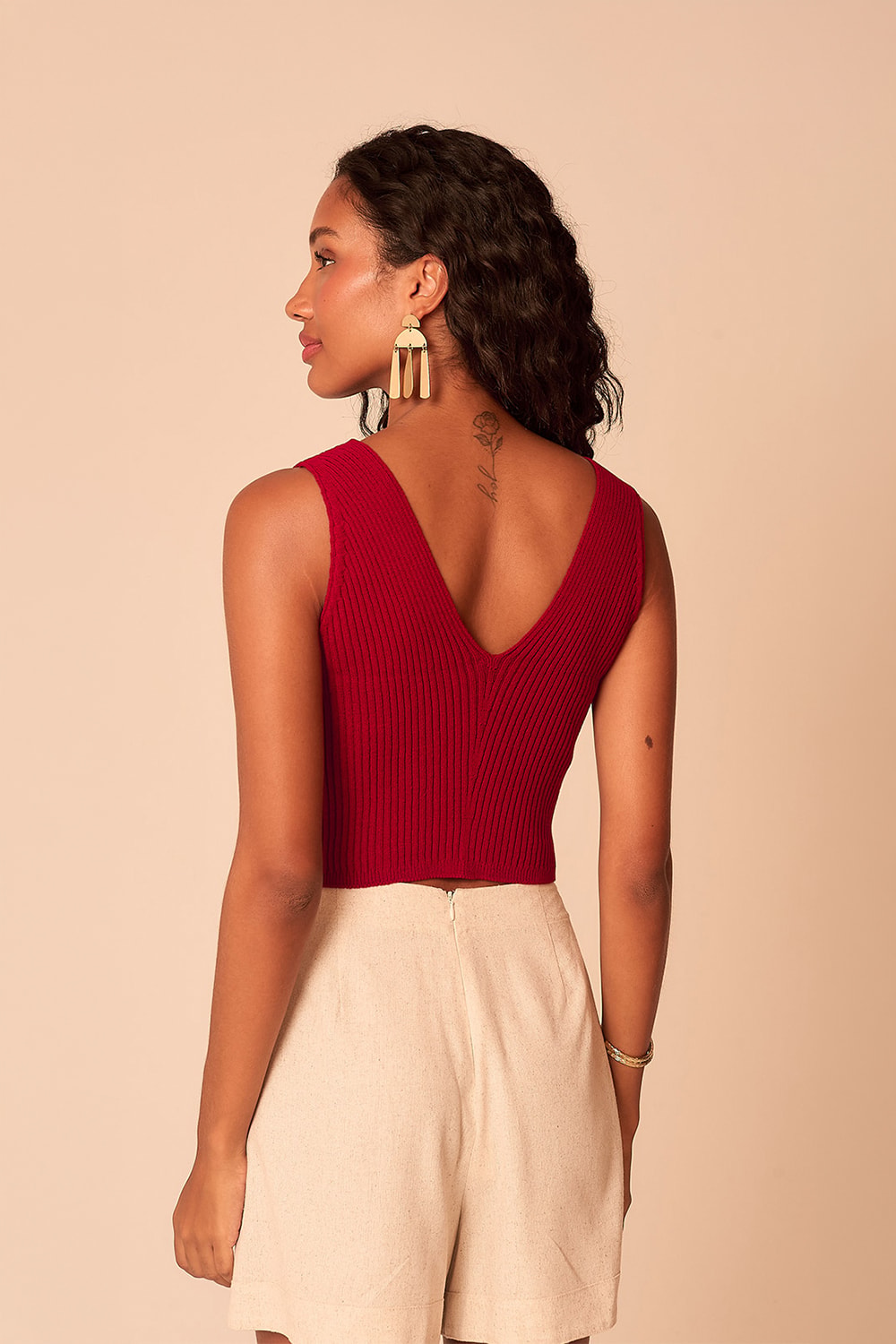 Regata Tricot Dunas Vermelho