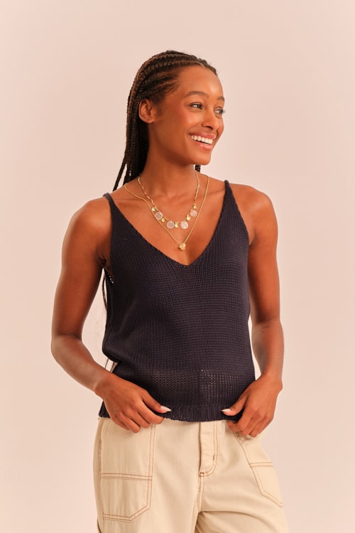 Regata Tricot Serena Azul Royal - foto 3