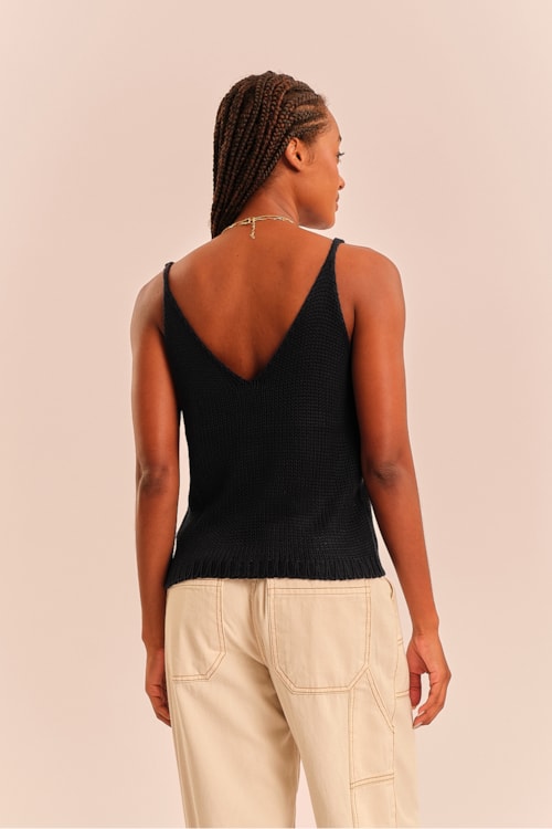 Regata Tricot Serena Preto - foto 4