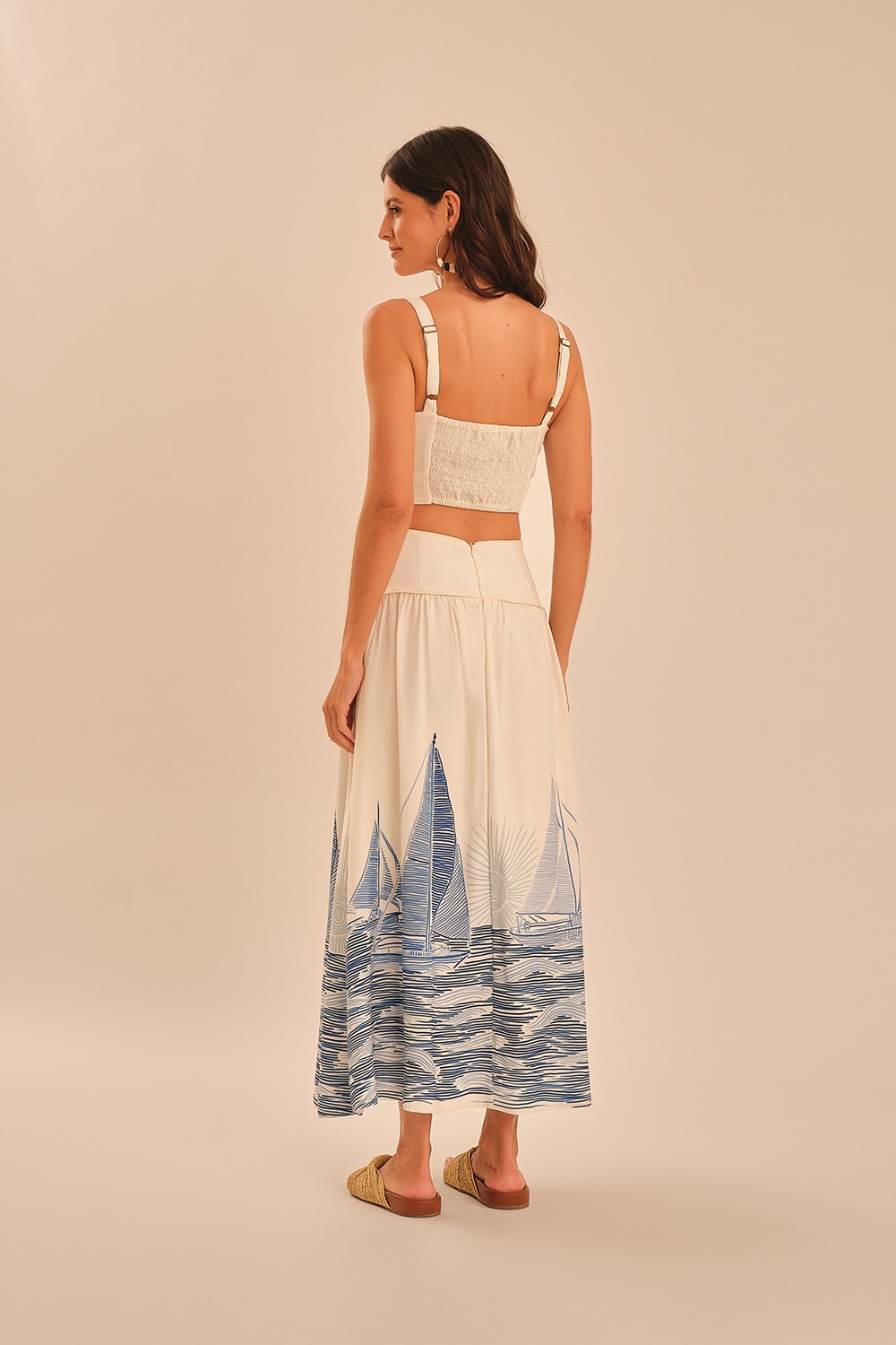 Saia Caravelas Estampado