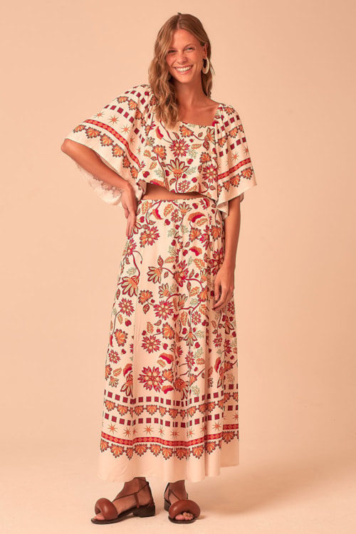 Saia Cropped Alba Estampado - foto 5