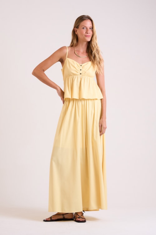 Saia Cropped Alva Amarelo Limoncello - foto 1