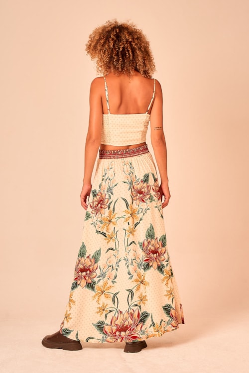 Saia Cropped Beleza Da Floresta Estampado - foto 4