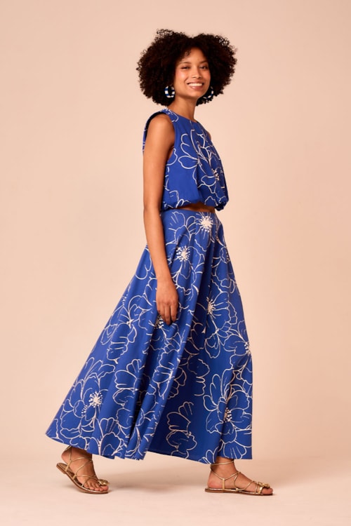 Saia Cropped Lazuli Estampado - foto 2