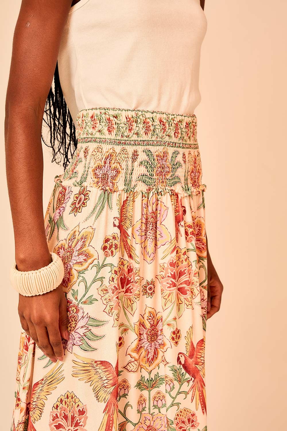 Saia Cropped Selva Estampado
