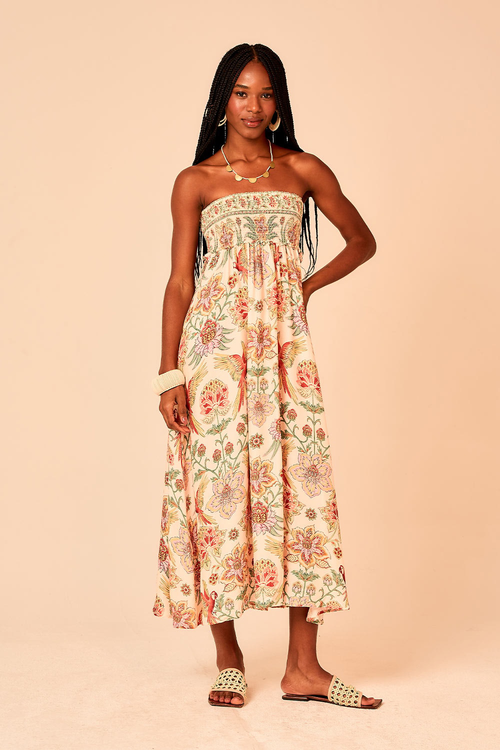 Saia Cropped Selva Estampado