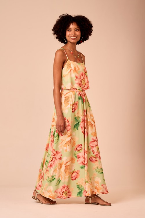 Saia Floral Napoli Estampado - foto 2