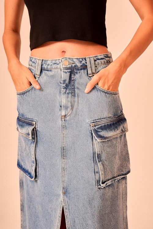 Saia Jeans Cargo Jeans - foto 3