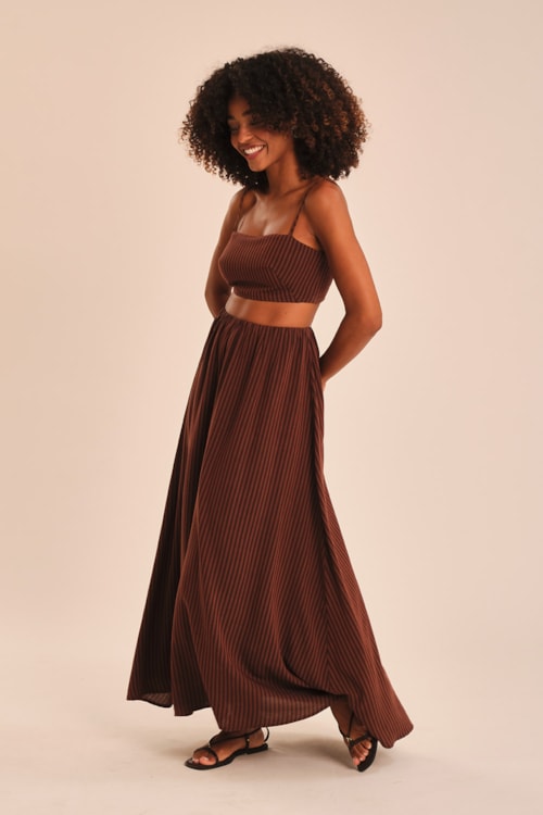 Saia  Listra Camel Listrado - foto 1