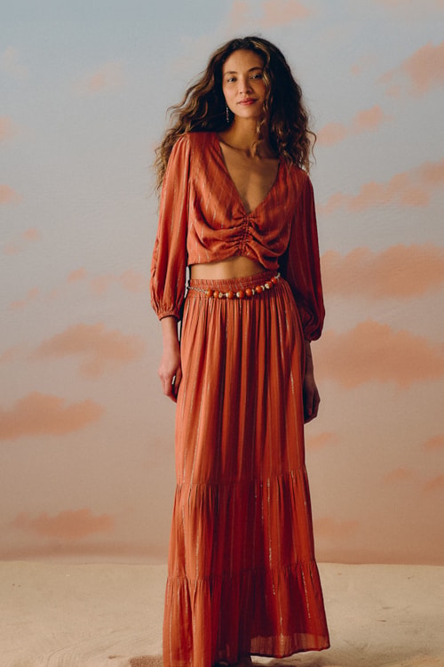 Saia Lyra Laranja Paprica - foto 1