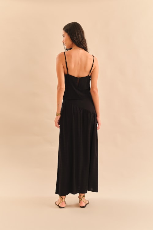 Saia Maquinetado Stripe Preto - foto 4