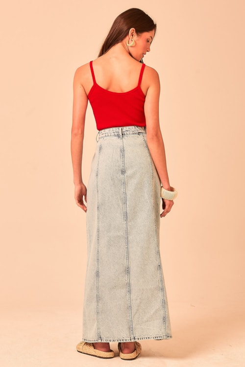 Saia Midi Jeans Sunset Jeans - foto 4