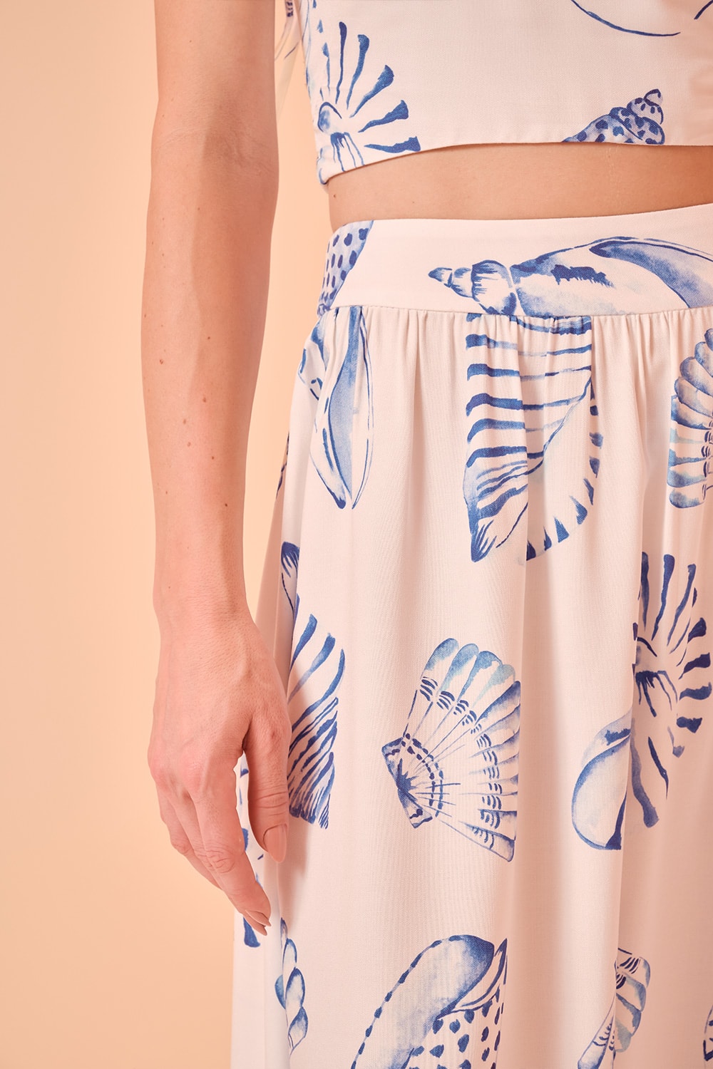 Saia Midi Oceanica Estampado
