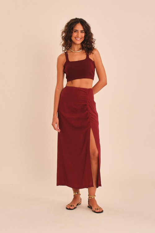 Saia Tropic Vinho Tamara - foto 1