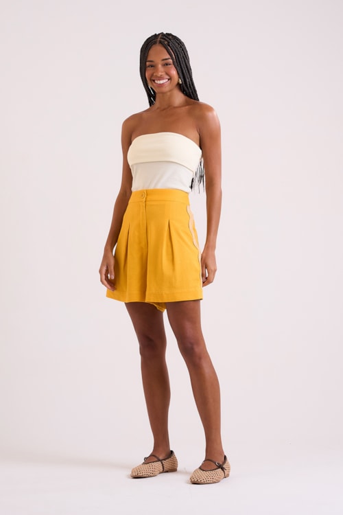 Short Balneario Amarelo Gold - foto 3