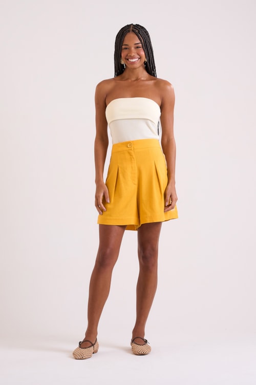Short Balneario Amarelo Gold - foto 1