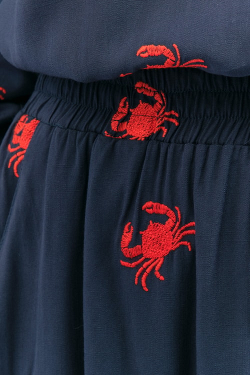 Short Caranguejo Bordado Azul - foto 4