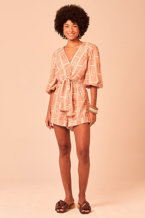 Short Cavalo Marinho Estampado - foto 1