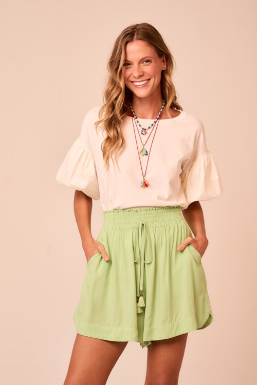 Short Flor Verde - foto 1