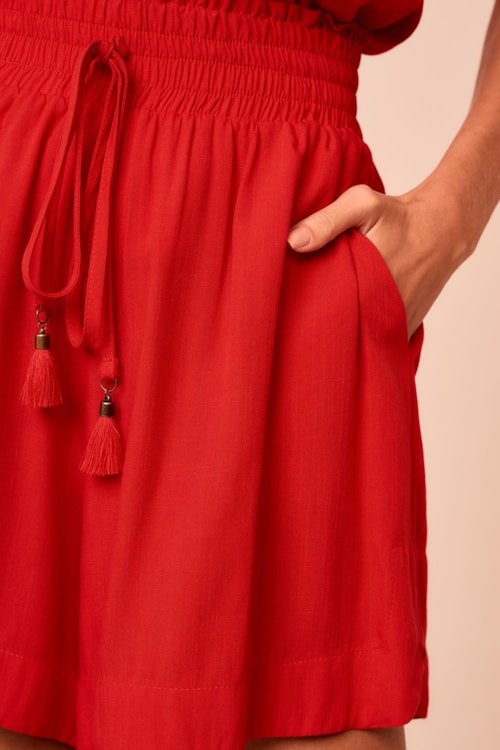 Short Flor Vermelho - foto 3
