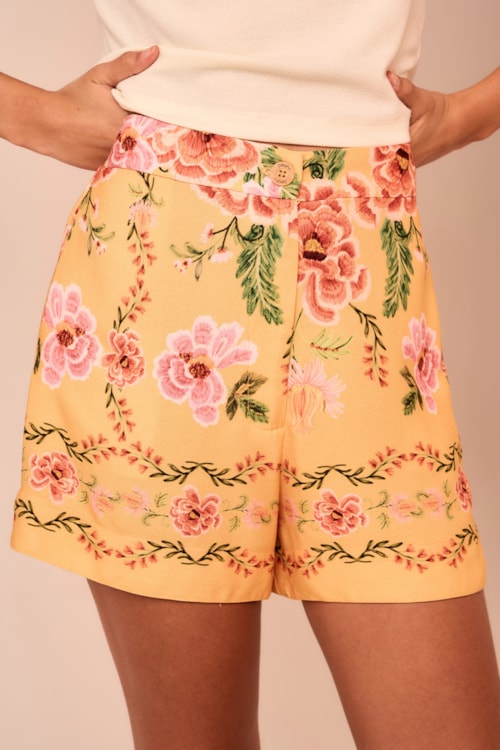 Short Floral Positano Estampado - foto 4