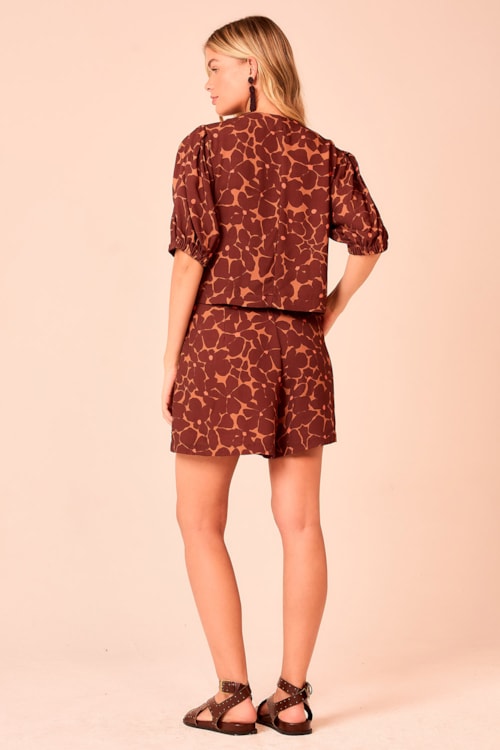 Short Floral Silvestre Estampado - foto 3
