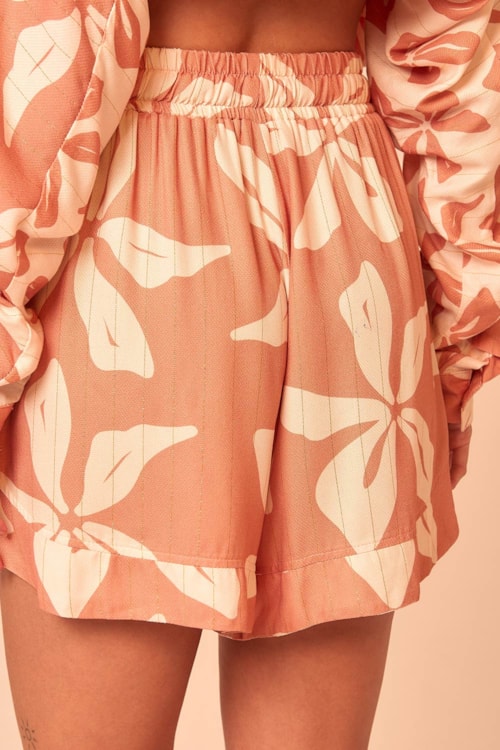 Short Hibisco Estampado - foto 4