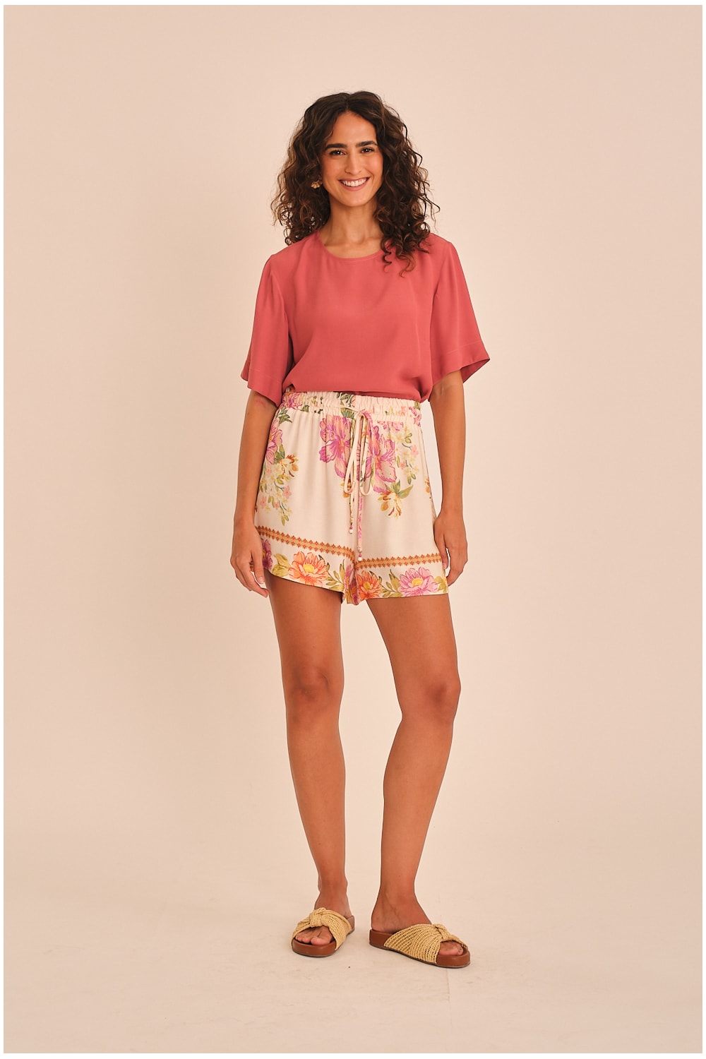 Short Jardim Do Deserto Estampado