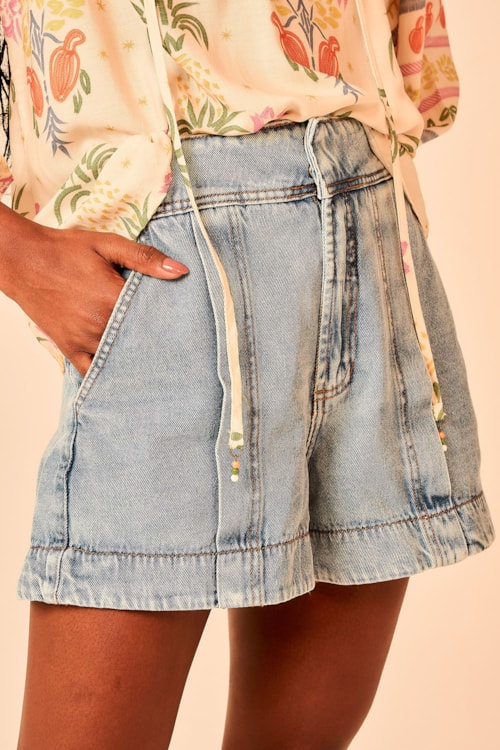 Short Jeans Aba Frente Jeans - foto 2