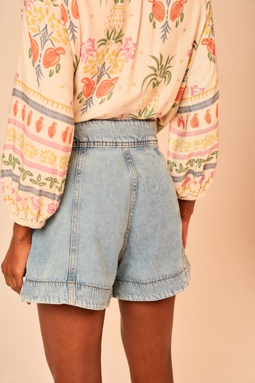 Short Jeans Aba Frente Jeans - foto 4