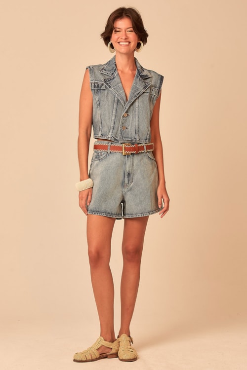 Short Jeans Marmorizado Jeans - foto 1