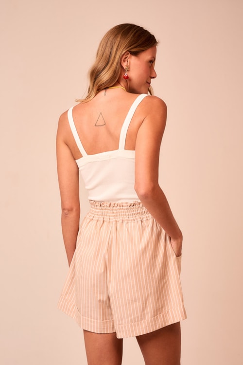 Short Listra Encanto Areia - foto 3