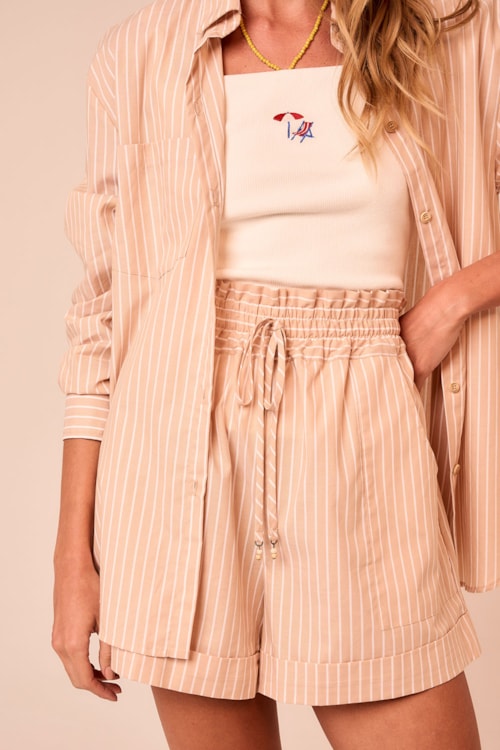 Short Listra Encanto Areia - foto 4