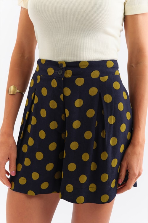 Short Poa Bicolor Estampado - foto 3