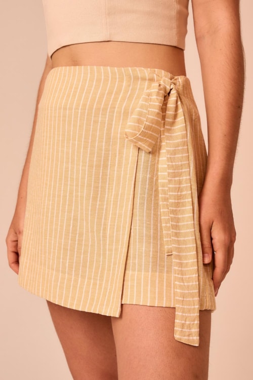 Short Saia Campestre Amarelo - foto 3
