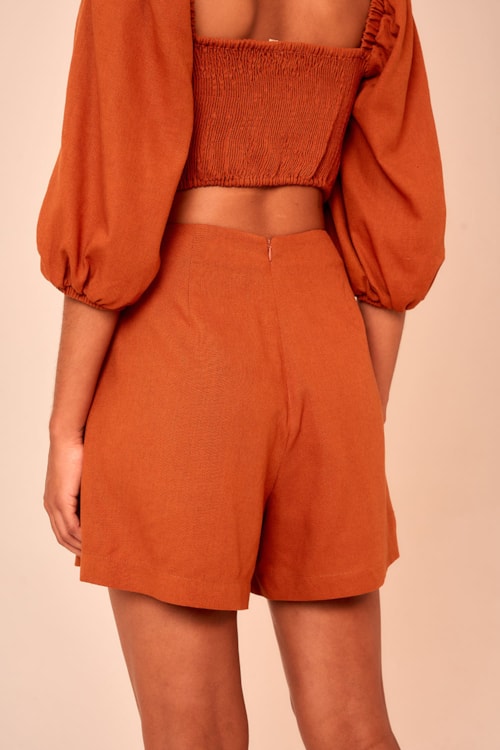 Short Saia Caramel Caramelo - foto 4
