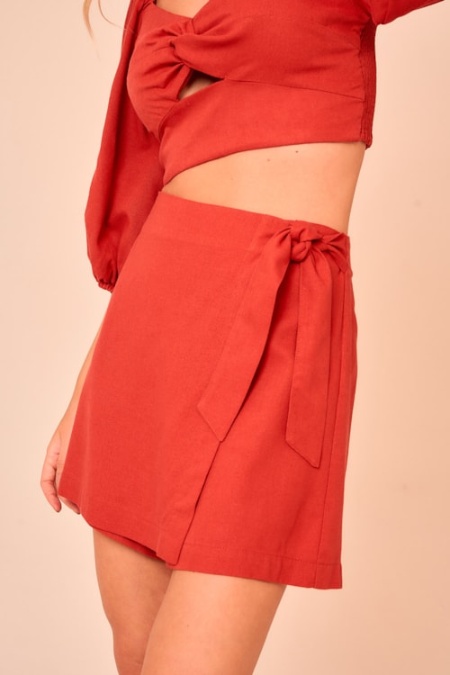 Short Saia Trilha Laranja - foto 2
