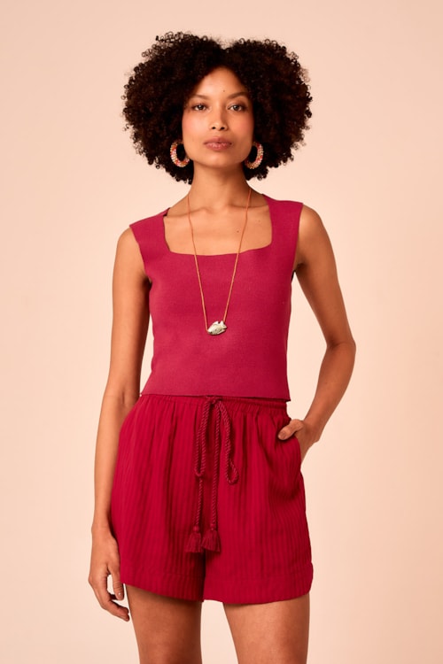 Short Shanti Ameixa - foto 4